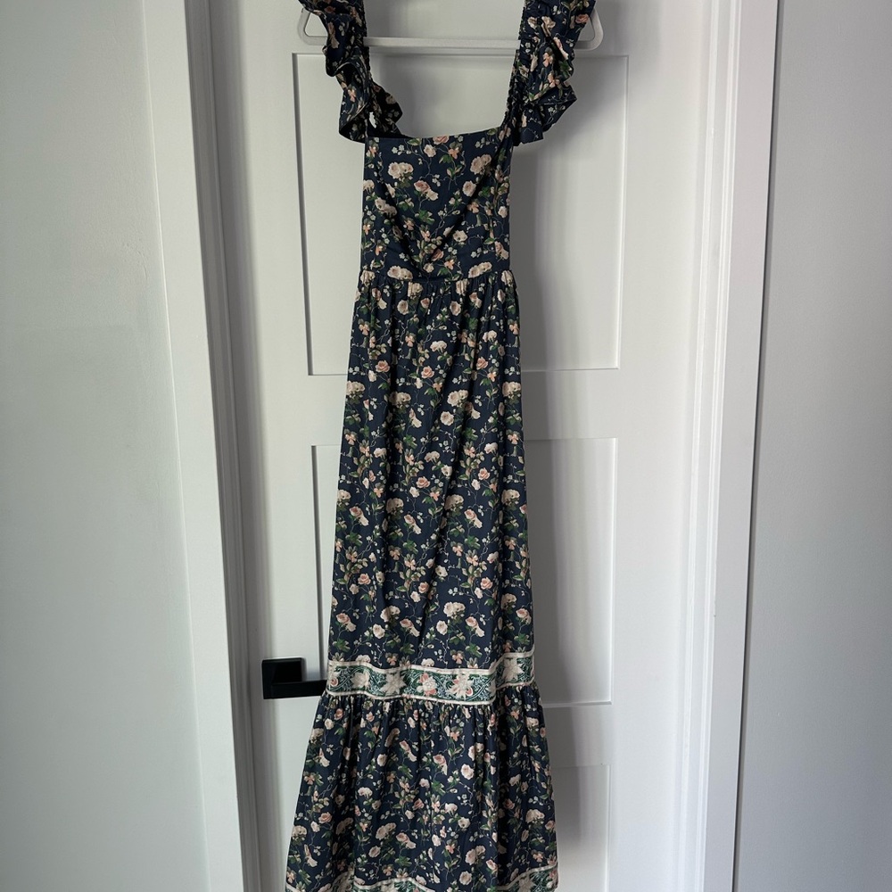Elegant Floral Print Maxi Dress